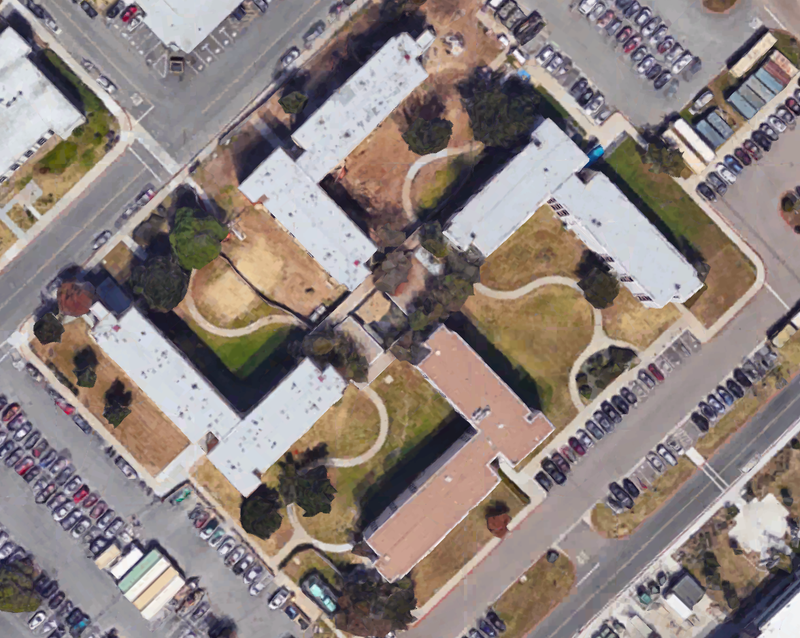 Illustration for article titled El arquitecto de este edificio de la Marina de EE.UU. nunca tuvo en cuenta las imágenes por satélite o Google Maps